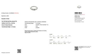 Ring - 18 karaat Witgoud - 3.14ct. tw. Diamant (Natuurlijk)