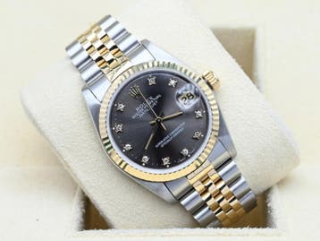 Rolex Datejust Ref. 68273 Year 1991 (Box & Papers), Rolex, Polshorloge, Ophalen of Verzenden, Zo goed als nieuw