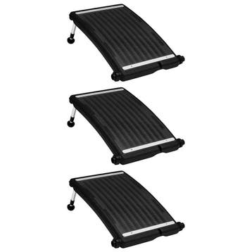vidaXL Zwembadverwarmingspaneel solar 3 st gebogen 72,5x46, Jardin & Terrasse, Piscines, Verzenden