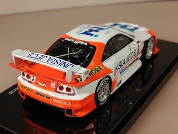 Ebbro 1:43 - Model raceauto - Nissan Skyline #3 Unisia Jecs, Nieuw