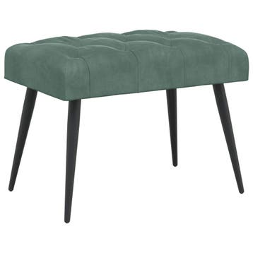 vidaXL Bank met knopen tufting Zeegroen 60 x 40 x 45 cm, Verzenden, Nieuw