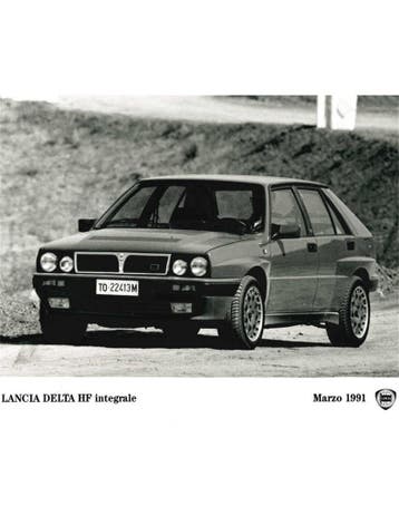 1991 LANCIA DELTA HF INTEGRALE PERSFOTO, Ophalen of Verzenden