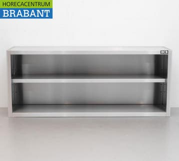HCB RVS Wandkast Kast Open model 160 cm Horeca, Ophalen of Verzenden, Nieuw in verpakking