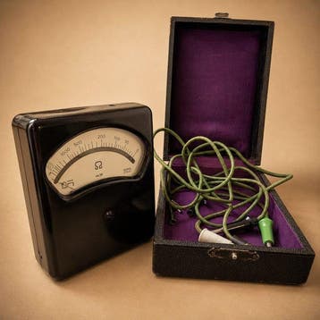NORMA Ohmmeter - Bakeliet, Hout, Metaal, Glas, stof -, Antiek en Kunst