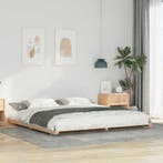 vidaXL Bedframe Bruin 180 x 210 cm Massief grenenhout, Maison & Meubles, Chambre à coucher | Lits, Verzenden