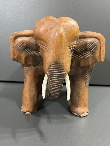 Plantentafel - Hout - olifant, Antiek en Kunst