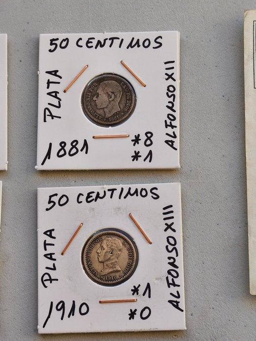 Spanje. Peseta 1881-2000 (Zonder minimumprijs), Postzegels en Munten, Munten | Europa | Niet-Euromunten
