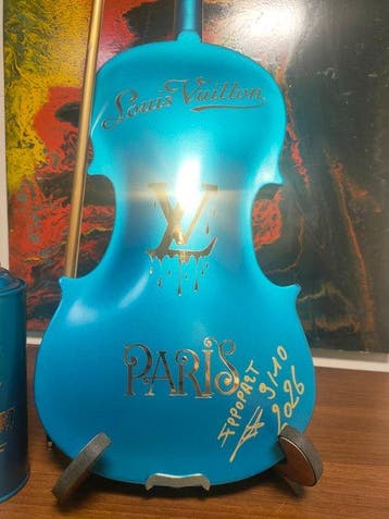 fp pop art - Louis vuitton violon et Capsule 60cm bleu
