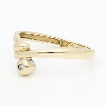 Ring - 14 karaat Geel goud Diamant (Natuurlijk), Nieuw