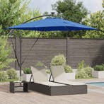 vidaXL Parasol Azurblauw 249 x 249 x 250 cm Polyester en, Tuin en Terras, Verzenden, Nieuw