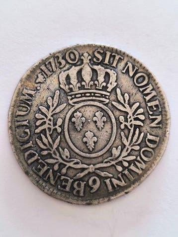 Frankrijk. Louis XV. Ecu 1730-9, Rennes (Zonder