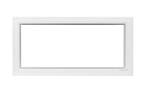 PVC raam vast b100xh50 cm wit Ug=1.1 Volgens EPC, Gevelraam of Ruit, Minder dan 80 cm, 80 tot 120 cm, Nieuw