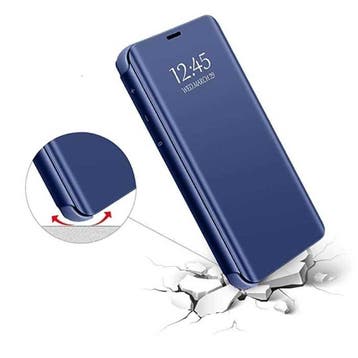 Oppo Reno 2 Smart Spiegel Flip Case Cover Hoesje Blauw, Verzenden