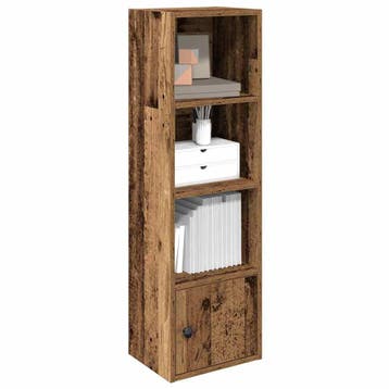 vidaXL Boekenkast 31x24x102 cm bewerkt hout oud houtkleurig, Verzenden