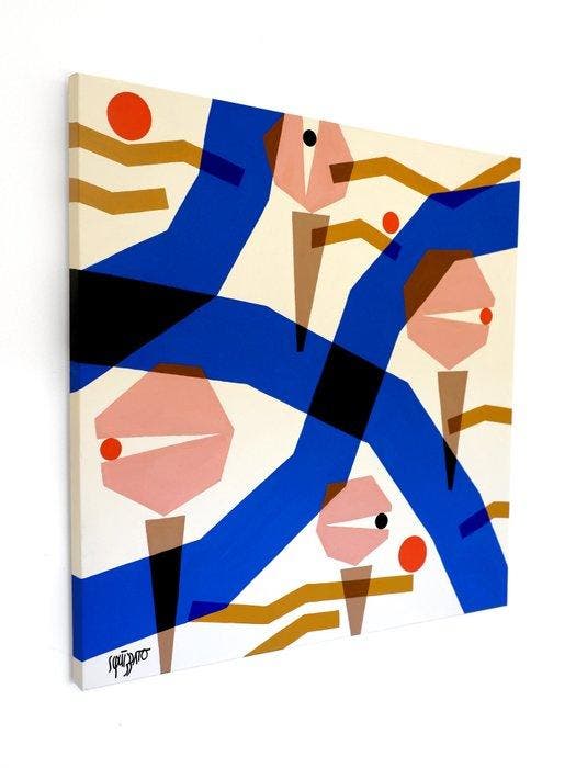 Antony Squizzato - Modulation (XL canvas), Antiek en Kunst, Kunst | Schilderijen | Modern