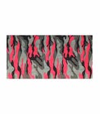 Haarband Multifunctioneel 45x25cm - Camouflage - Roze Zwart, Nieuw