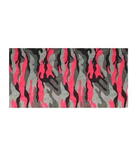 Haarband Multifunctioneel 45x25cm - Camouflage - Roze Zwart, Handtassen en Accessoires, Uiterlijk | Haarverzorging
