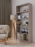 Boekenkast  klei 80 cm breed (Boekenkasten, Woonkamer), Verzenden, Nieuw, 50 tot 100 cm, 150 tot 200 cm