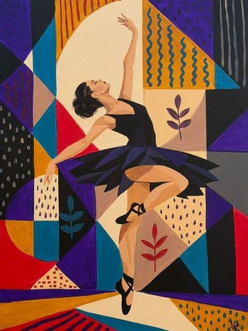 Adri Q 120 x 90 cm - La Gracia de la Bailarina