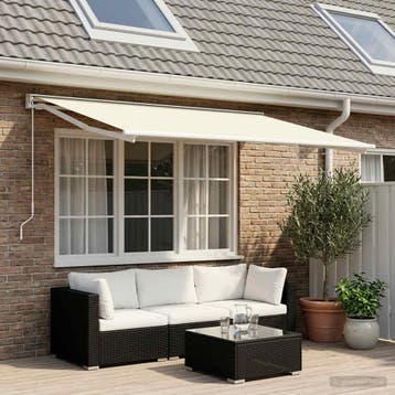vidaXL Vervangingsdoek voor zonnescherm Crèmekleurig 250 x, Verzenden