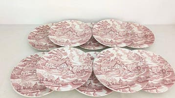 Luneville - Tafelservies (10) - Keramiek - Engelse stijl