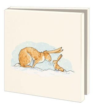 Kaartenmapje met env, vierkant: Quess How Much I Love You,, Diversen, Wenskaarten, Ophalen of Verzenden, Nieuw