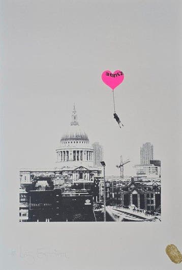 Steve Lazarides (1969) - Banksy - Girl with Heart Balloon