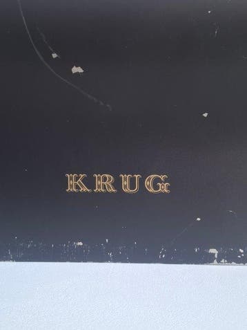 Krug - rug - Champagne koeler - Dubbele wastafel van gegoten, Antiek en Kunst