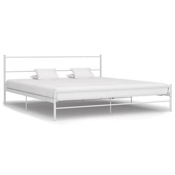 vidaXL Bedframe metaal wit 160x200 cm, Huis en Inrichting, Slaapkamer | Bedden, Verzenden, Nieuw