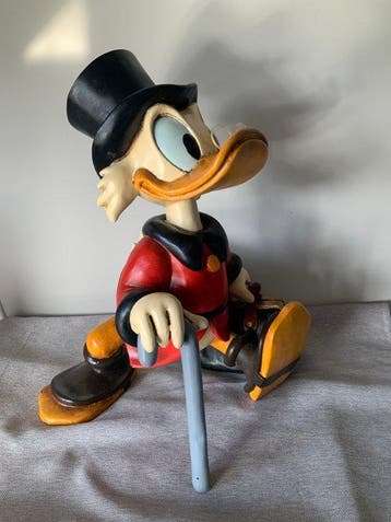 Disney - Uncle Scrooge with a bag full of money 52 cm, Collections