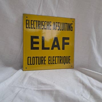 Bord - Emaille - Electrische afsluiting