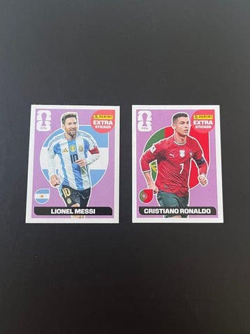 2026 Panini WM Cristiano Ronaldo + Lionel Messi - Extra, Verzamelen, Nieuw