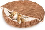 Nobleza Kattenbed met deken, rond wasbaar hondenbed, wollige, Verzenden, Nieuw