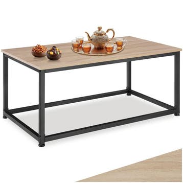 Salontafel Lynch - Industrieel licht hout, eiken Sonoma, Huis en Inrichting, Tafels | Salontafels, Verzenden, Nieuw