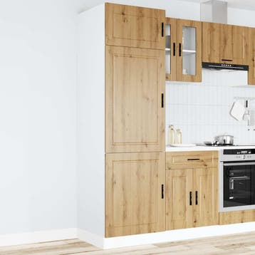 vidaXL Keukenkast Porto bewerkt hout artisanaal eikenkleur, Verzenden