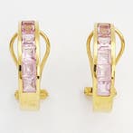 Boucles doreilles - 18 carats Or jaune - 1.44ct. tw. Pierre