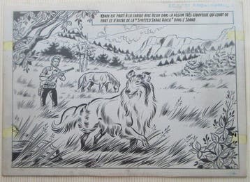 Bessy - Originele pagina (p.1) - De roodschimmel - 1, Boeken, Nieuw