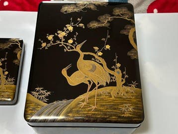 Suzuribako  (writing box) and Bunko - Tosa