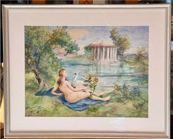 Vittorio Giunti (1894-196) - Leda e il cigno