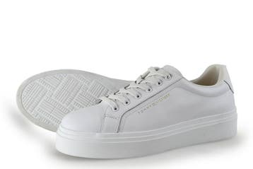 Tommy Hilfiger Sneakers in maat 41 Wit, Verzenden, Wit, Sneakers, Gedragen