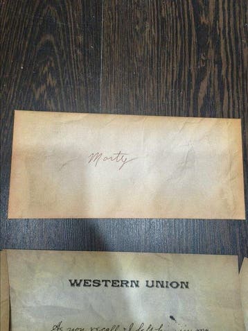 Back to the Future - - Film rekwisiet 1885 Envelop: Brief, Nieuw
