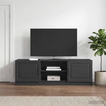 vidaXL TV Kast Zwart 150 x 31 x 47 cm Bewerkt hout, Verzenden