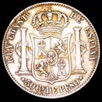 Spanje. Alfonso XII. 50 centavos 1884 Manila Calico 119.