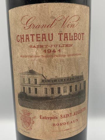 1941 Chateau Talbot - Saint-Julien, Bordeaux 4ème Grand Cru, Nieuw