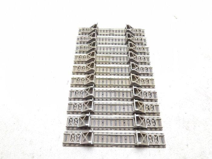 Fleischmann N - 9116 - Modeltreinsporen (20) - 20x Rails met, Hobby & Loisirs créatifs, Trains miniatures | Échelle N