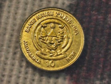Rwanda. 10 FRW Moneda oro 2016 - 10 FRW Ruanda 1/200 oz