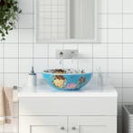 vidaXL Opzetwasbak rond 41x14 cm keramiek meerkleurig, Verzenden