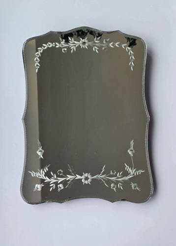 Miroir mural - Verre bois - Miroir vénitien