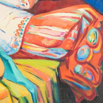Freek van den Berg (1918 -2000) - Portret van een vrouw met, Antiek en Kunst