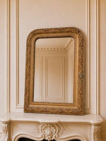 Spiegel - Hout - Louis Philippe - H. 80 cm